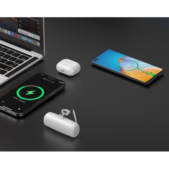 Powerbank P5 PLUG-IN (5 000mAh 10W) bezpośrednie podpięcie do telefonu za pomocą złącza USB-C