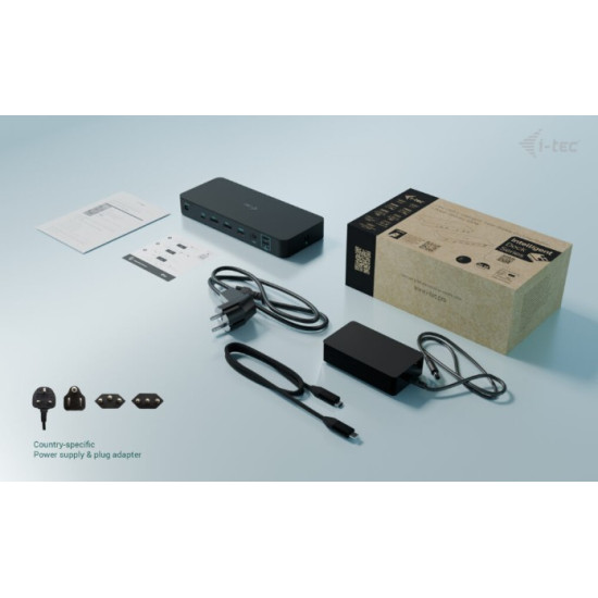 Stacja dokująca USB-C Intelligent Triple Display Docking Station Power Delivery 100W 