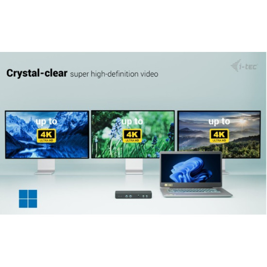 Stacja dokująca USB-C Intelligent Triple Display Docking Station Power Delivery 100W 