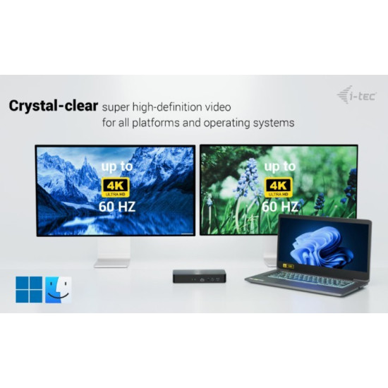 Stacja dokująca Universal Intelligent Dual Display Docking Station Power  Delivery 100W 