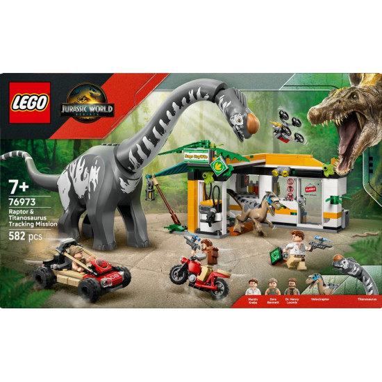 Klocki Jurassic World 76973 Na tropie tytanozaura i raptora 