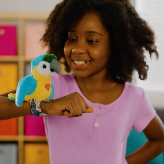 Maskotka interaktywna Happy Yappers Wesołe gadułki - Papuga niebieska 