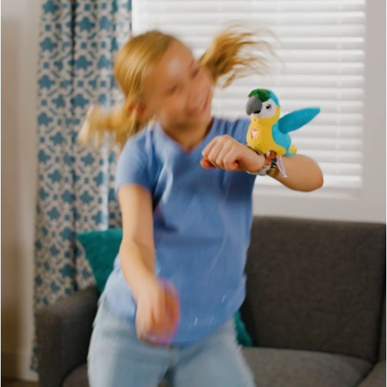 Maskotka interaktywna Happy Yappers Wesołe gadułki - Papuga niebieska 