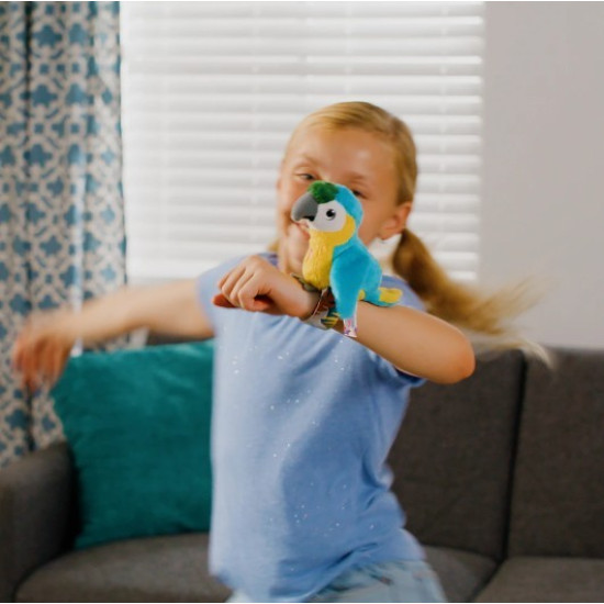 Maskotka interaktywna Happy Yappers Wesołe gadułki - Papuga niebieska 