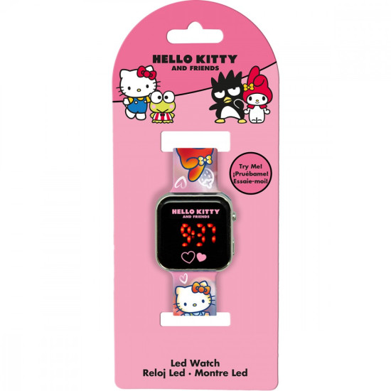 Zegarek LED z kalendarzem Hello Kitty 