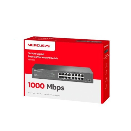 Przełącznik 16-Port Gigabit Desktop/Rackmount Switch                PORT: 16× Gigabit RJ45 Ports