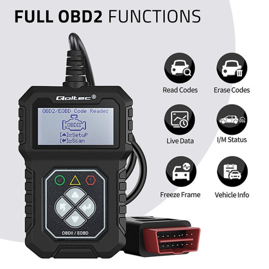Cyfrowy Tester diagnostyczny ProLine | OBDII EOBD | 8V-25V | Dualsystem 