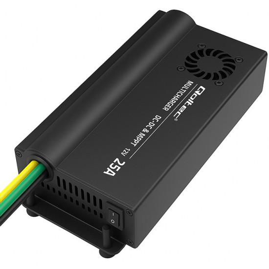 Automatyczna Ładowarka DC-DC 12V z regulatorem MPPT | 25A |      LiFePO4 AGM GEL STD 