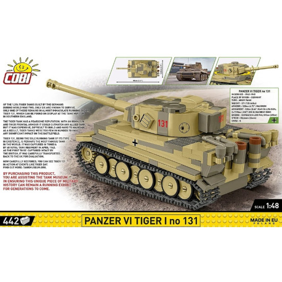 Klocki Panzer VI Tiger I no 131 442 klocki 