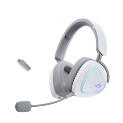 Słuchawki ROG Delta II Wireless 2.4GHz/BT/3.5 Białe