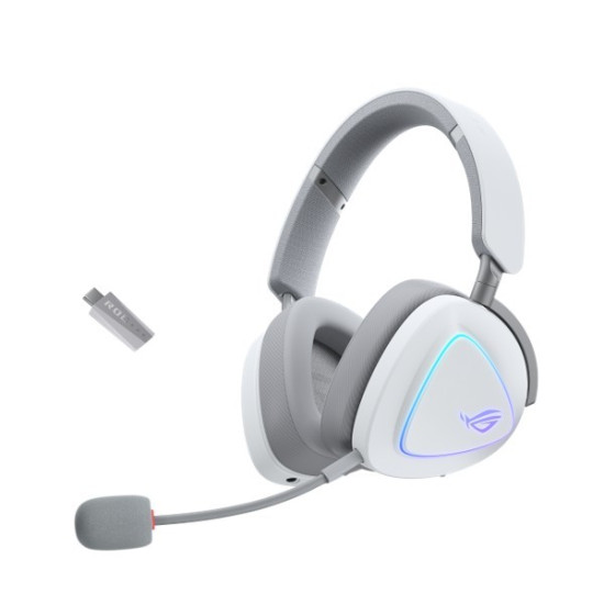Słuchawki ROG Delta II Wireless 2.4GHz/BT/3.5 Białe