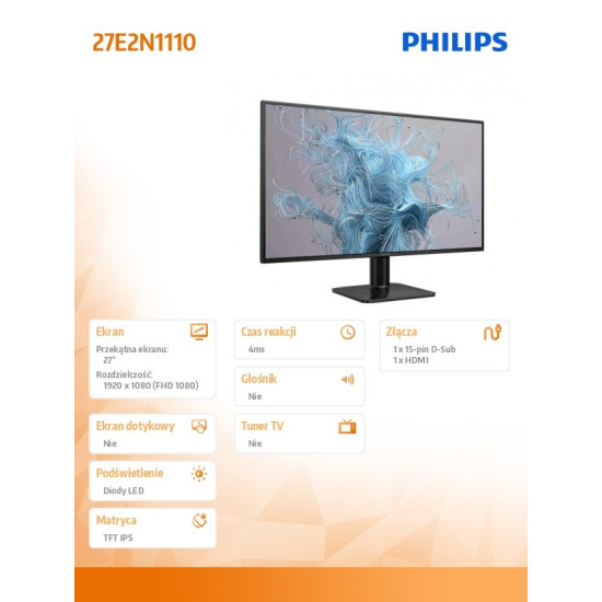 Monitor 27E2N1110 27 cali IPS HDMI VGA