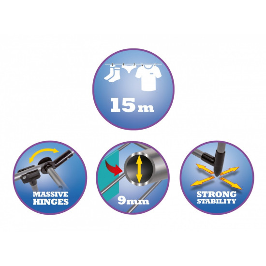 Suszarka uniwersalna  ZIKR LT8104 powierzchnia 15 metrów