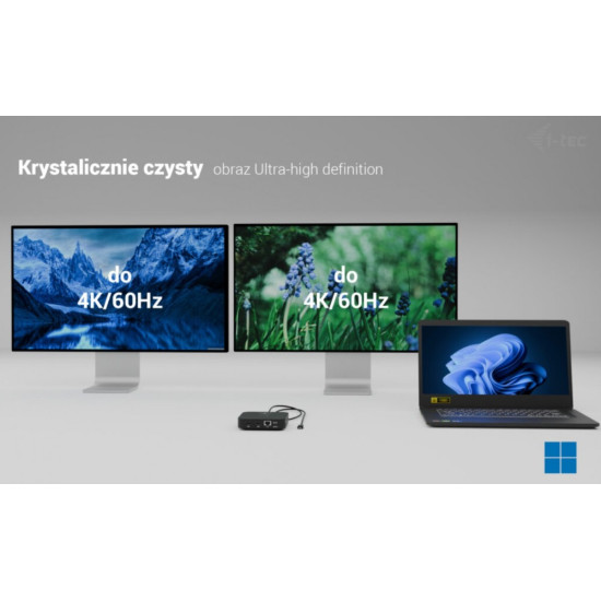 Stacja dokująca USB-C Dual HDMI Power Delivery 100W 