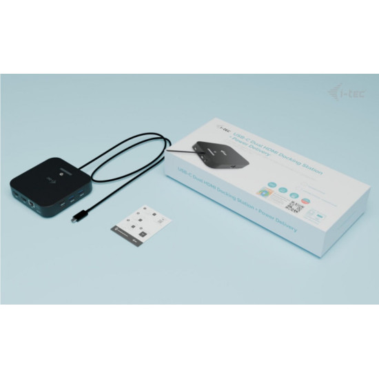 Stacja dokująca USB-C 2x HDMI Dock PD + Ładowarka 100W 