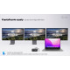 Stacja dokująca USB-C DP Dual HDMI Power Delivery 100W + Uniwersalna Ładowarka 100W 