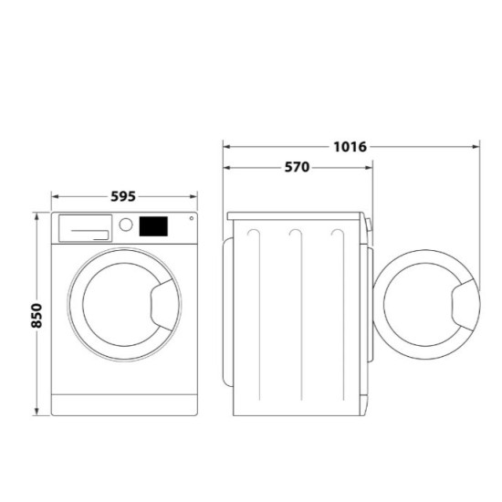 Pralko-suszarka FFWDB864489SVEE 
