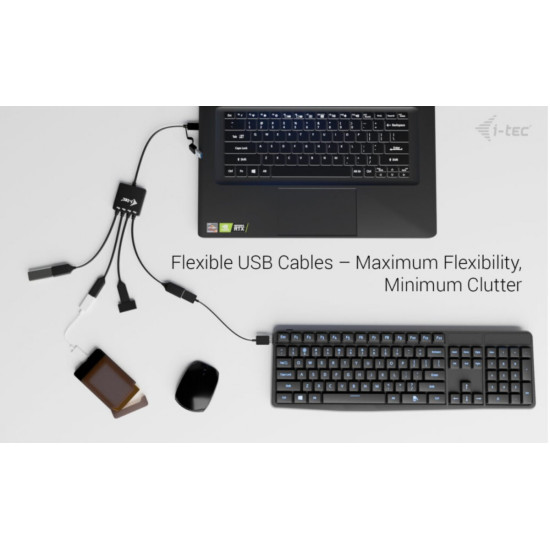 HUB USB-C/USB-A Cable 4 port (2x USB-C 2x USB-A) 