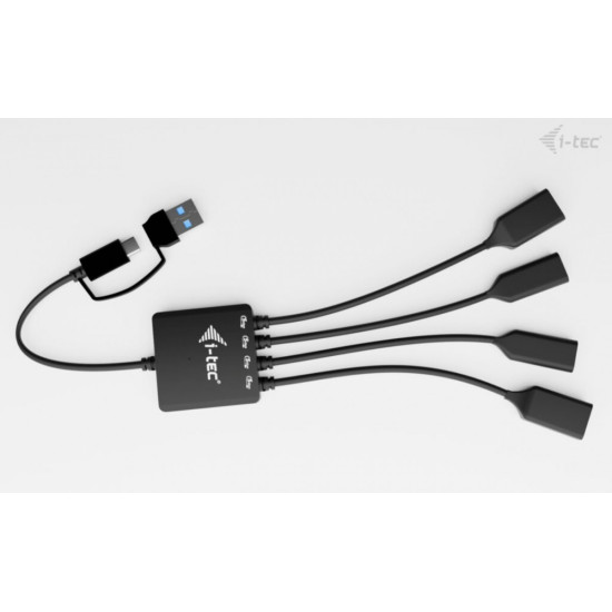 HUB USB-C/USB-A Cable 4 port (2x USB-C 2x USB-A) 