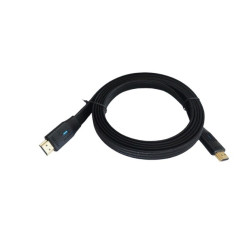 Kabel HDMI v 2.1 płaski 3m czarny