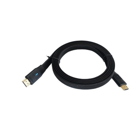 Kabel HDMI v 2.1 płaski 3m czarny