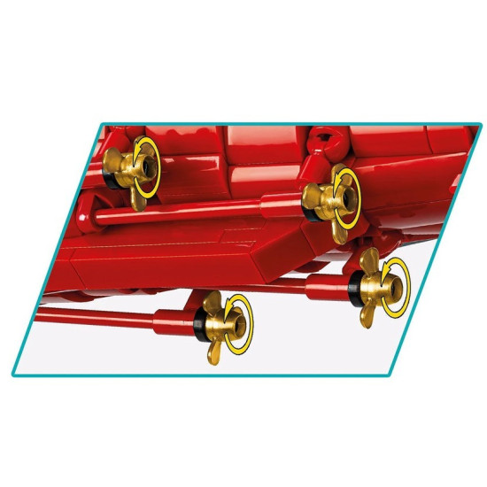 Klocki IJN Akagi Aircraft Carrier 3573 klocków