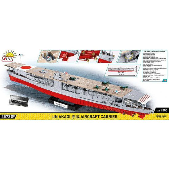 Klocki IJN Akagi Aircraft Carrier 3573 klocków
