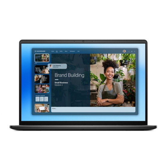 Laptop Dell 16 DC16250 W11P C5 120U/16GB/512GB/16.0 FHD+/Int/FgrPr/WLAN + BT/Backlit Kb/3 Cell/3YPS Carbon Black