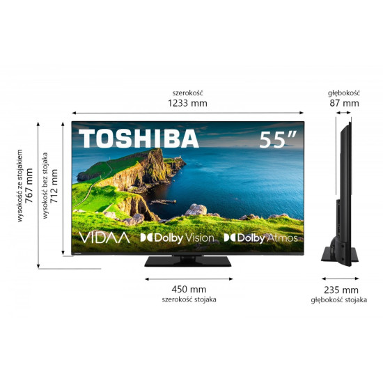 Telewizor LED 55 cali 55UV3F63DG 