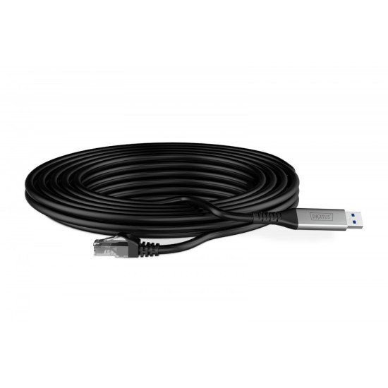 Kabel adapter USB-A - RJ45 Kat. 6A S/FTP, 1 Gbit/s, USB 3.2 Gen1, LSZH, 2m