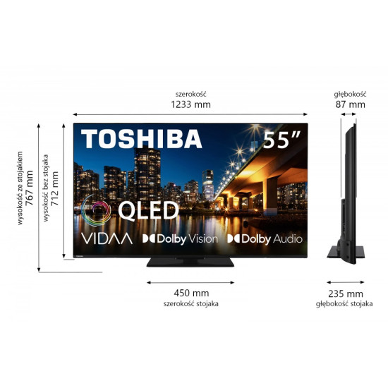 Telewizor QLED 55 cali 55QV3463DG 