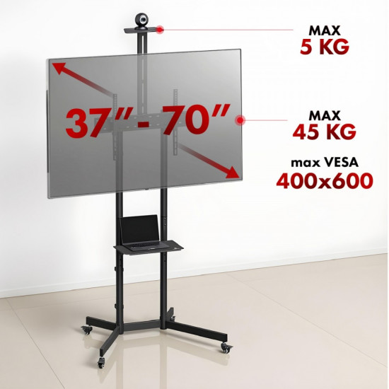 Wózek do TV max 45 kg, MC-113 B 