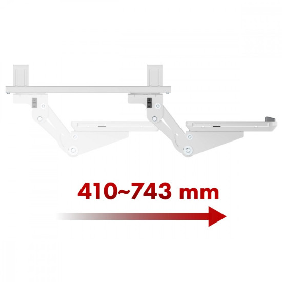 Uchwyt na klawiaturę MC-156 W, max 5kg