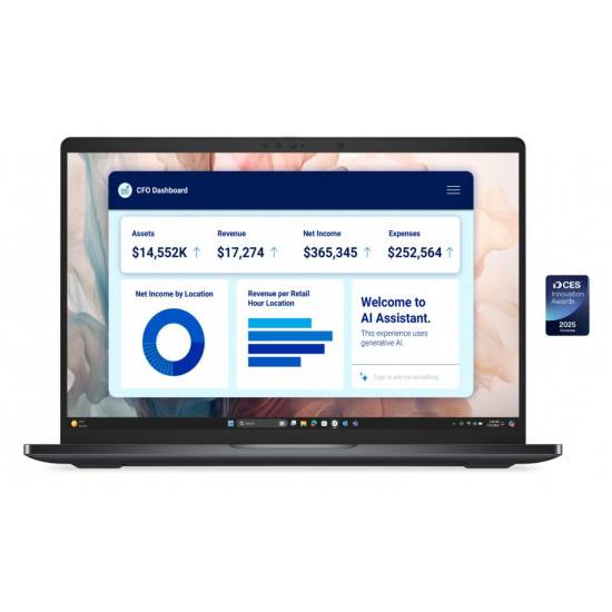 Laptop Dell Pro 14 Premium PA14250 W11P U5-238V/32GB/512GB CL35/14.0 FHD+/Arc/FgrPr/Cams&Mic/5G WWAN+BT/BcklKb/3C/vPro/3YPS Magnesium