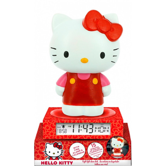 Lampka 3D z budzikiem Hello Kitty 