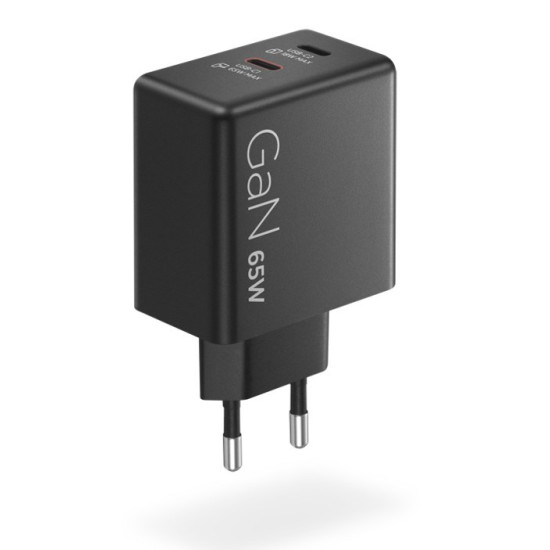 Ładowarka Dual USB-C 65W GaN 40AW065BEU 
