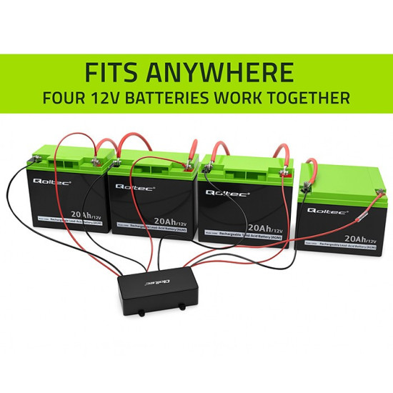 Balanser napięcia 48V do akumulatorów 4x12V | 10A | LiFePO4 AGM  GEL 