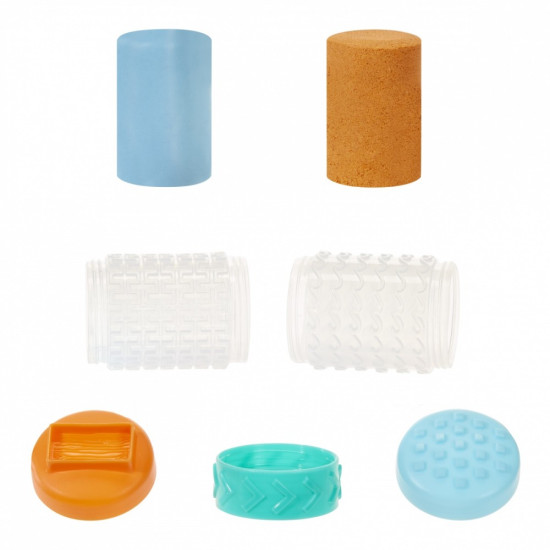 Masa plastyczna Wonder Factory Never Dry Dough błękitny, pomarańczowy