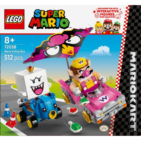 Klocki Super Mario 72038 Mario Kart - Wario i King Boo 