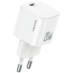Ładowarka sieciowa 20W 1xUSB-C + kabel USB-C Biała 