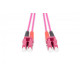 Patch cord światłowodowy FO LC-LC MM 50/125 OM4 duplex LSOH 1m