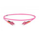 Patch cord światłowodowy FO LC-LC MM 50/125 OM4 duplex LSOH 1m