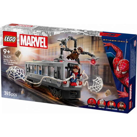 Klocki Super Heroes 76321 Spider-Man kontra Doc Ock - scena w metrze 