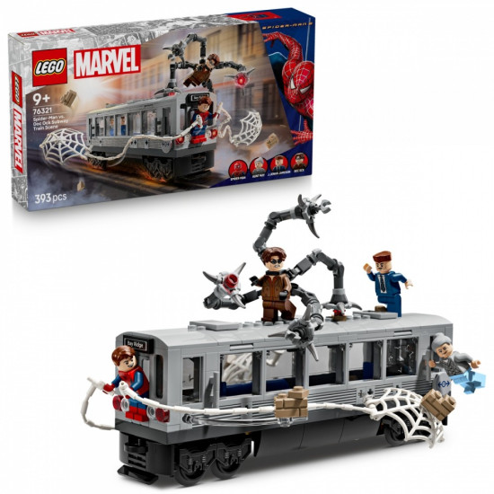 Klocki Super Heroes 76321 Spider-Man kontra Doc Ock - scena w metrze 
