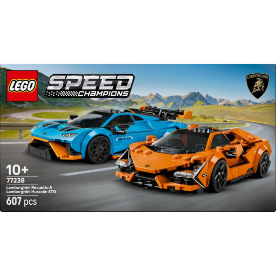 Klocki  Speed Champions 77238 Lamborghini Revuelto i Huracan STO 