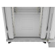 Szafa instalacyjna rack stojąca 47U 800x1000 szara  drzwi        przeszkolne  LCD ( flat pack) V2 