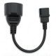 Adapter IEC 320 C14 / FRENCH | 0.15m 