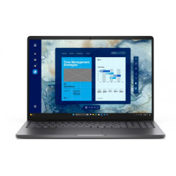 Laptop Dell Pro 16 PC16250 W11P C5 220U/16GB/512GB CL25/16.0 FHD+/Int/FgrPr/FHD/IRCam/Mic/WLAN+BT/BcklKb/3C/3YPS Magnetite color, textured finish