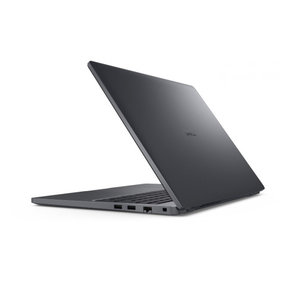 Laptop Dell Pro 16 PC16250 W11P C5 220U/16GB/512GB CL25/16.0 FHD+/Int/FgrPr/FHD/IRCam/Mic/WLAN+BT/BcklKb/3C/3YPS Magnetite color, textured finish