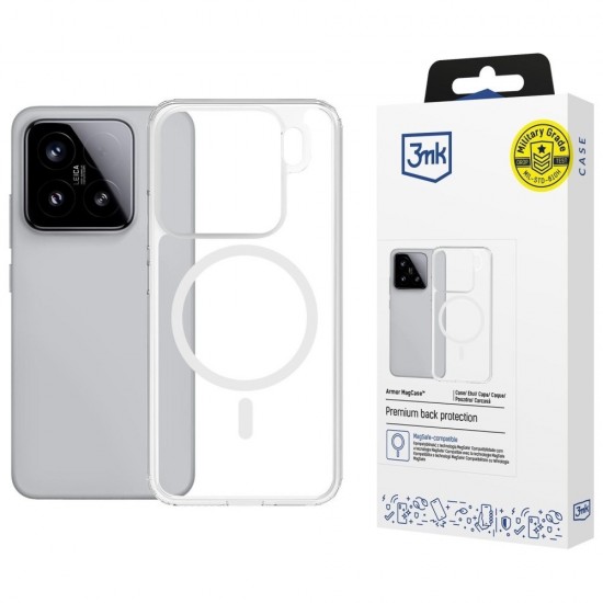 Etui Armor MagCase do Xiaomi 15 Pro MagSafe przezroczyste 